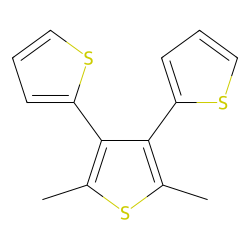 2,5-Dimethyl-3,4-dithiophen-2-ylthiophene structure
