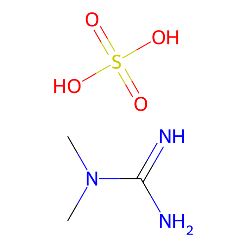 Guanidine, 1,1-dimethyl-, sulfate structure