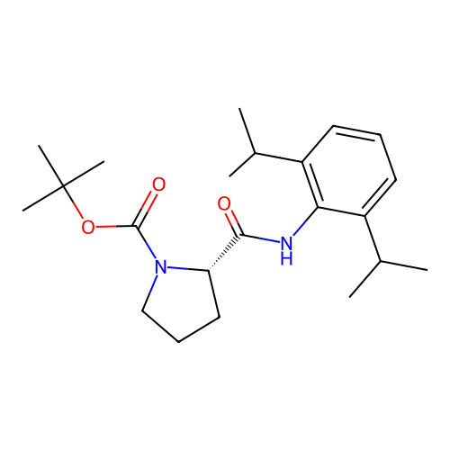 (S)-1-Boc-N-(2,6-diisopropylphenyl)pyrrolidine-2-carboxamide structure