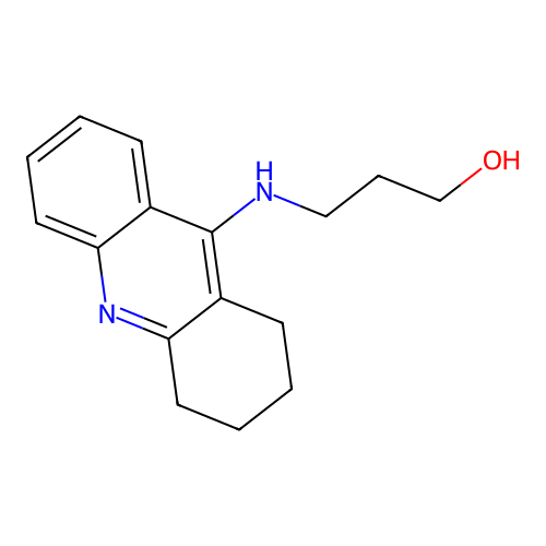 3-(1,2,3,4-Tetrahydroacridin-9-ylamino)propan-1-ol structure
