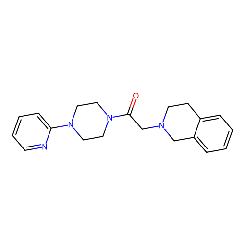 2-(3,4-dihydroisoquinolin-2(1H)-yl)-1-(4-(pyridin-2-yl)piperazin-1-yl)ethanone structure
