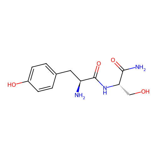 H-Tyr-Ser-NH2 . HCl structure