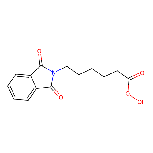 Phthalimidoperoxycaproic acid structure