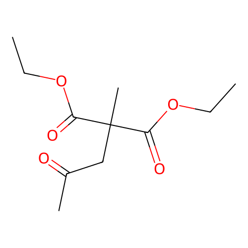 Diethyl methyl(2-oxopropyl)malonate structure