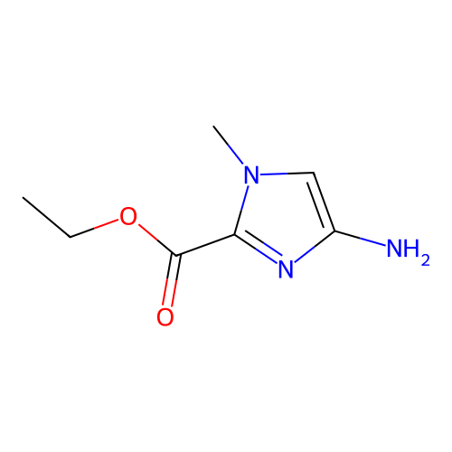 ethyl 4-amino-1-methyl-1H-imidazole-2-carboxylate structure