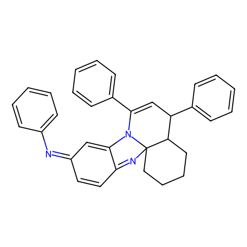 (Z)-N-(5,7-diphenyl-3,4,4a,5-tetrahydro-1H-benzo[4,5]imidazo[2,1-j]quinolin-10(2H)-ylidene)aniline structure