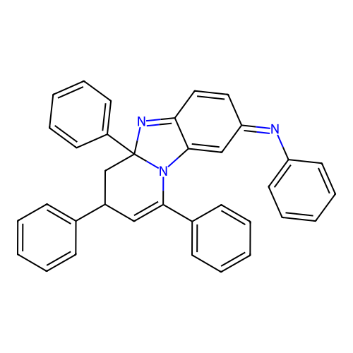 N,1,3,4a-tetraphenyl-3,4-dihydropyrido[1,2-a]benzimidazol-8-imine structure