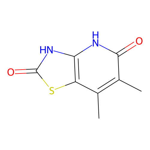 5-hydroxy-6,7-dimethyl[1,3]thiazolo[4,5-b]pyridin-2(3H)-one structure