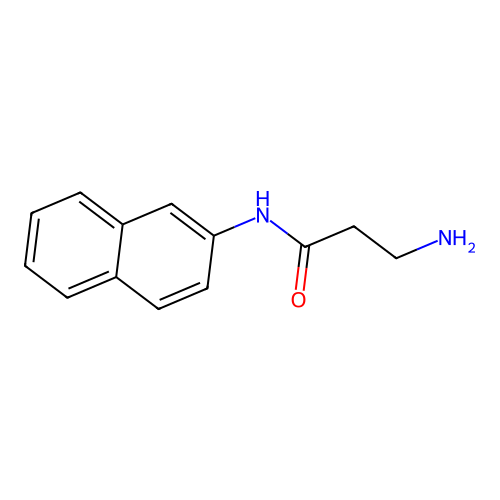 3-amino-N-(naphthalen-2-yl)propanamide structure