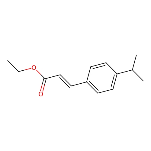 Ethyl p-isopropylcinnamate structure
