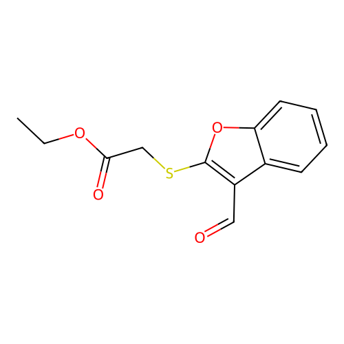 Ethyl [(3-formyl-1-benzofuran-2-yl)sulfanyl]acetate structure