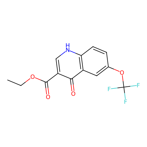 Ethyl 4-hydroxy-6-(trifluoromethoxy)-3-quinolinecarboxylate structure
