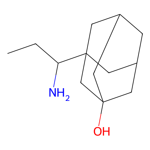 3-(1-Amino-propyl)-adamantan-1-ol structure