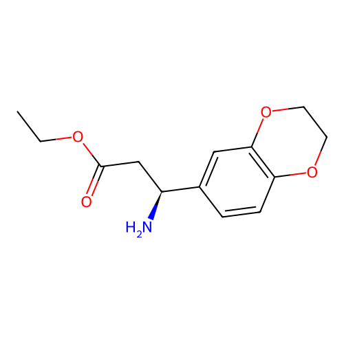 (betaS)-beta-Amino-2,3-dihydro-1,4-benzodioxin-6-propanoic acid ethyl ester structure