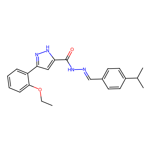 3-(2-Ethoxyphenyl)-N'-(4-isopropylbenzylidene)-1H-pyrazole-5-carbohydrazide structure