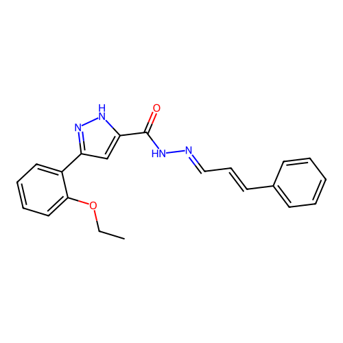 3-(2-Ethoxyphenyl)-N'-(3-phenyl-2-propenylidene)-1H-pyrazole-5-carbohydrazide structure