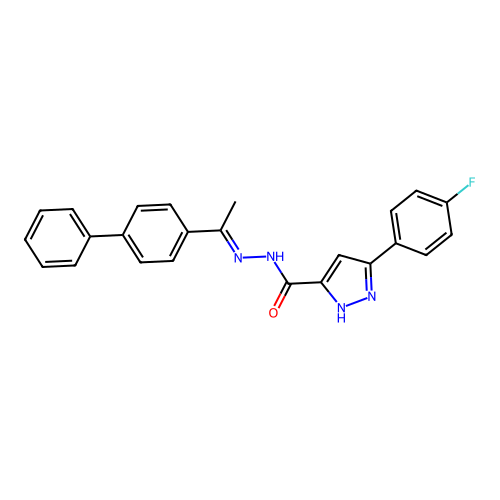 C24H19FN4O structure