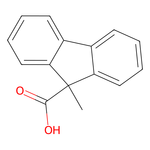 9-Methyl-9H-fluorene-9-carboxylic acid structure