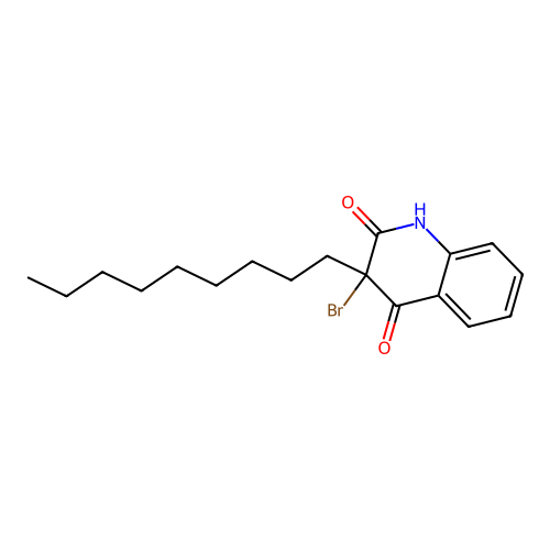 3-bromo-3-nonyl-1H-quinoline-2,4-dione structure