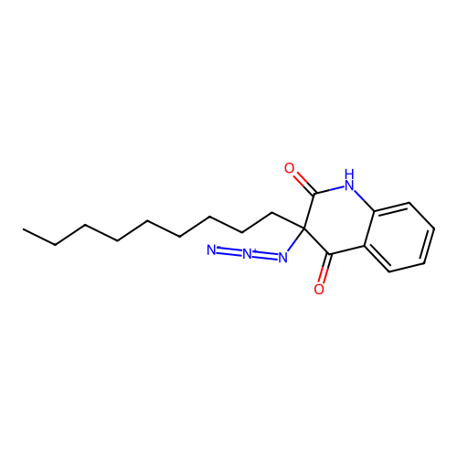 3-azido-3-nonyl-1H-quinoline-2,4-dione structure