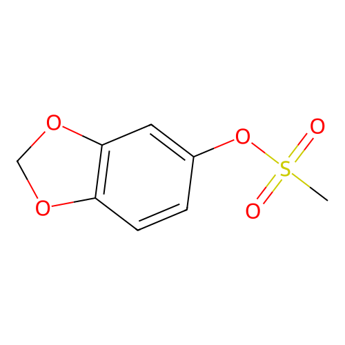 1,3-Benzodioxol-5-yl methanesulfonate structure