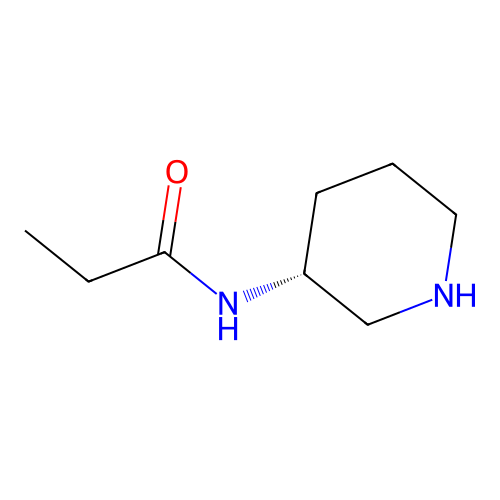 N-[(3R)-piperidin-3-yl]propanamide structure