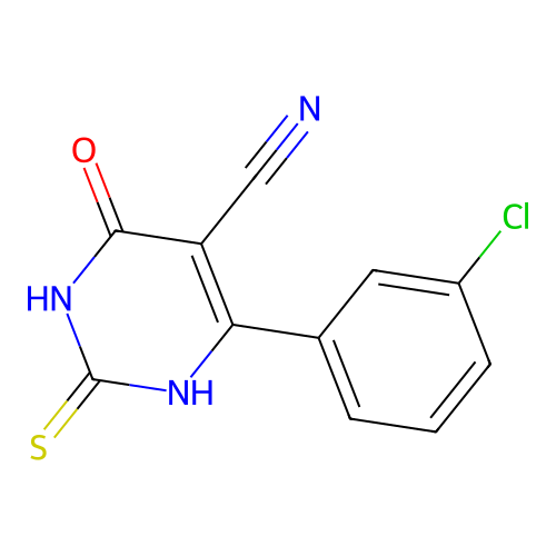 4-(3-Chlorophenyl)-6-hydroxy-2-sulfanylpyrimidine-5-carbonitrile structure