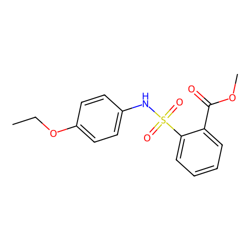 Methyl 2-[(4-ethoxyphenyl)sulfamoyl]benzoate structure