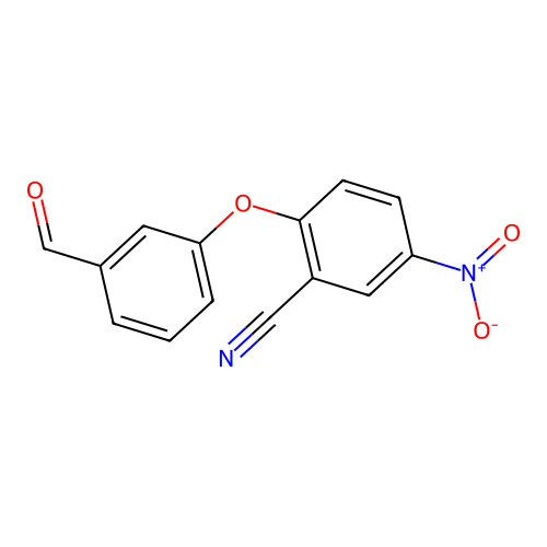 2-(3-Formylphenoxy)-5-nitrobenzonitrile structure