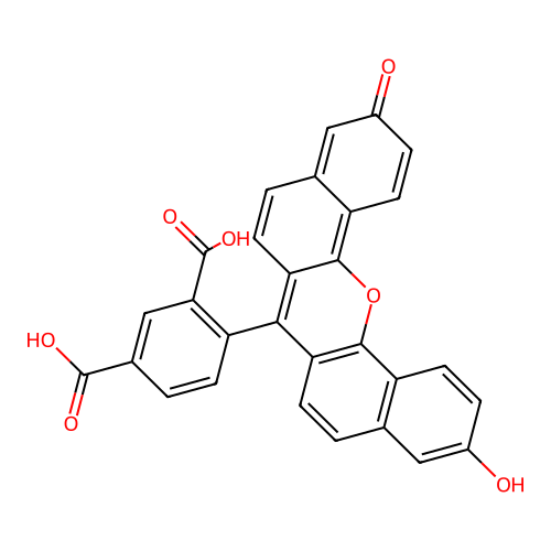 5-Carboxynaphthofluorescein structure