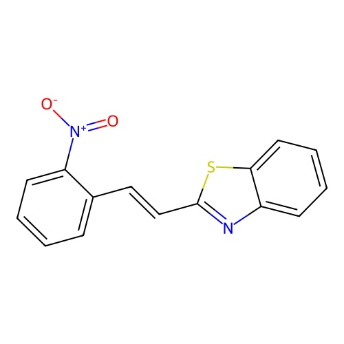 2-[2-(2-Nitrophenyl)ethenyl]-1,3-benzothiazole structure