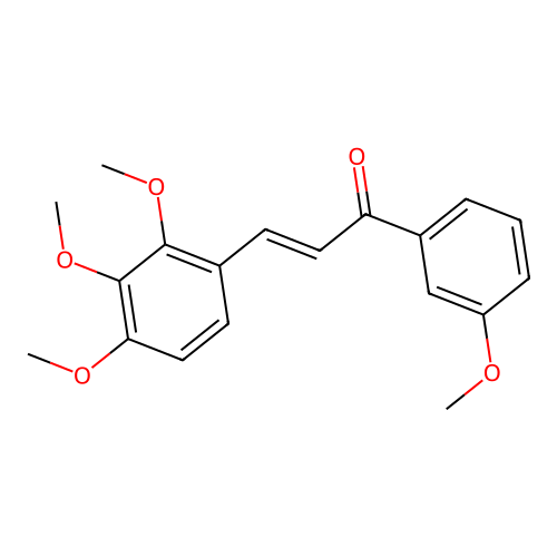 (2E)-1-(3-Methoxyphenyl)-3-(2,3,4-trimethoxyphenyl)prop-2-en-1-one structure