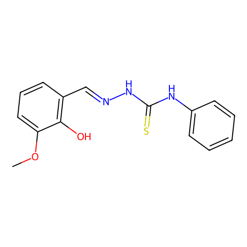 1-[(2-Hydroxy-3-methoxyphenyl)methylideneamino]-3-phenylthiourea structure