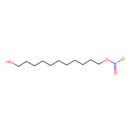11-Hydroxyundecyl nitrate structure