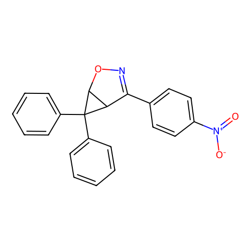 4-(4-Nitrophenyl)-6,6-diphenyl-2-oxa-3-azabicyclo[3.1.0]hex-3-ene structure
