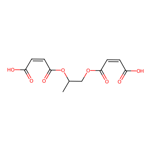 2-Butenedioic acid (2Z)-, 1,1'-(1-methyl-1,2-ethanediyl) ester structure