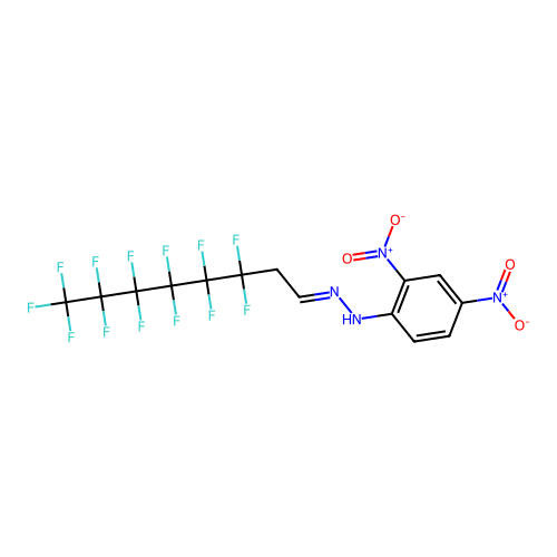 1H,2H,2H-perfluorooctanal (2,4-dinitrophenyl)hydrazone structure