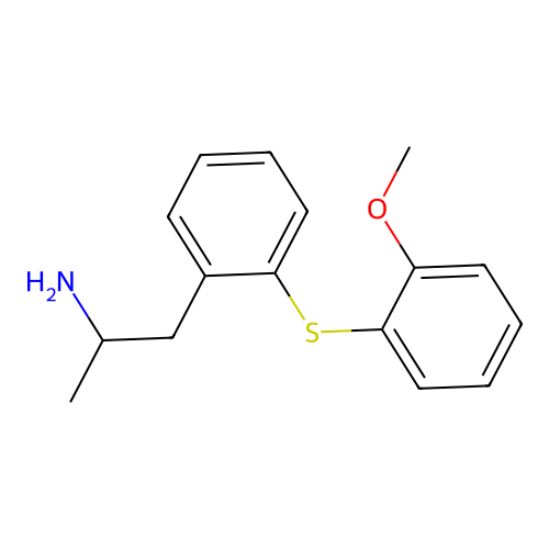 2-{2-[(2-Methoxyphenyl)sulfanyl]phenyl}-1-methylethylamine structure