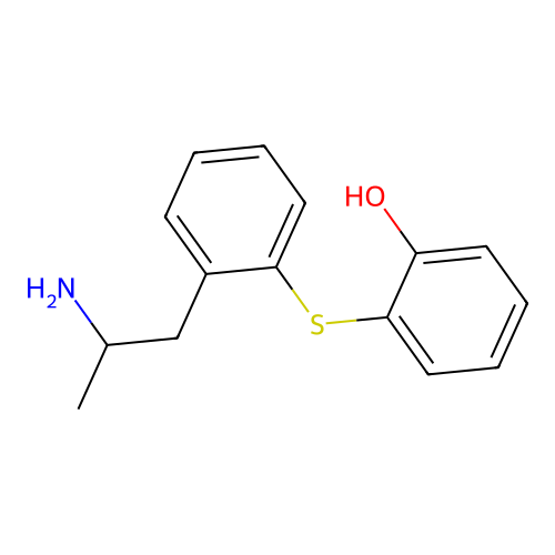 2-[2-(2-Aminopropyl)phenyl]sulfanylphenol structure