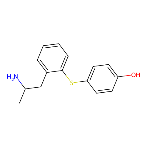 4-[2-(2-Aminopropyl)phenyl]sulfanylphenol structure
