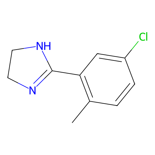 2-(5-chloro-2-methylphenyl)-4,5-dihydro-1H-imidazole structure