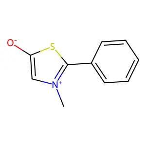 3-Methyl-2-phenyl-1,3-thiazol-3-ium-5-olate structure