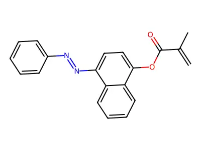 2-Propenoic acid, 2-methyl-, 4-(phenylazo)-1-naphthalenyl ester structure