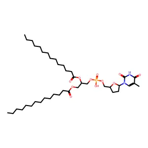 Dimyristoylphosphatididyl ddT (liposomal formulation) structure