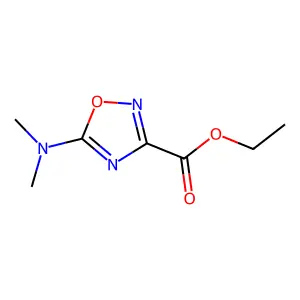 Ethyl 5-(dimethylamino)-1,2,4-oxadiazole-3-carboxylate structure