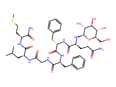Substance P (6-11), glu(glc)(6)- structure