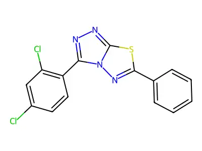 3-(2,4-Dichlorophenyl)-6-phenyl[1,2,4]triazolo[3,4-b][1,3,4]thiadiazole structure