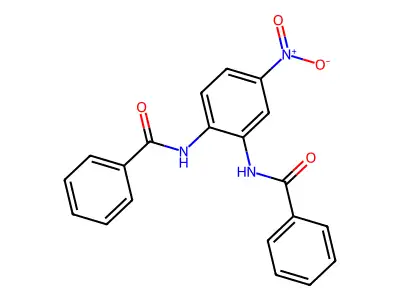 N-(2-(Benzoylamino)-4-nitrophenyl)benzamide structure