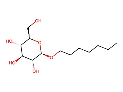 Heptyl glucoside structure