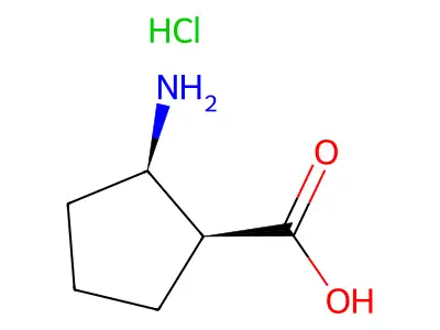 2-氨基环戊烷甲酸 structure